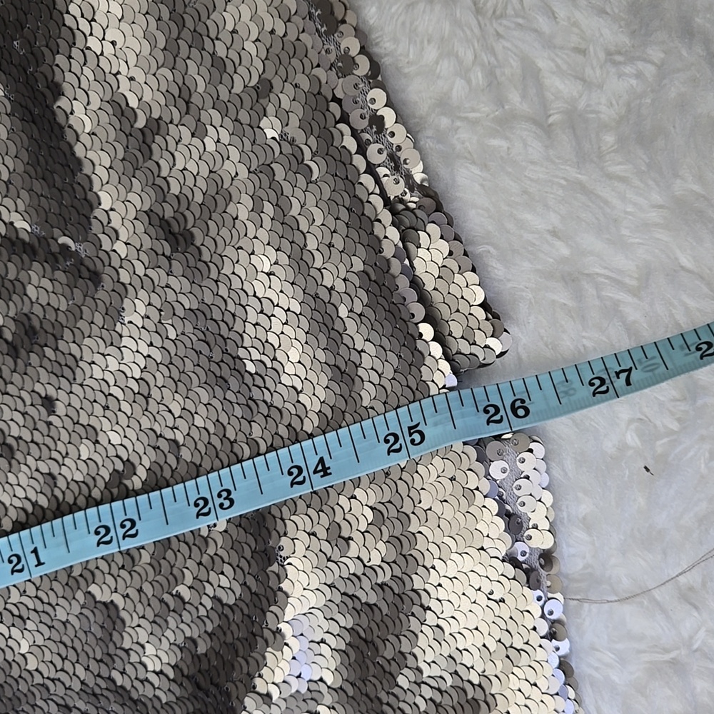 Banana Replubic Gold Sequin Pencil Skirt, Womens Size 0 - Picture 5 of 10